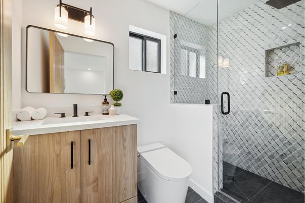 Bathroom, Glass Shower, Interior