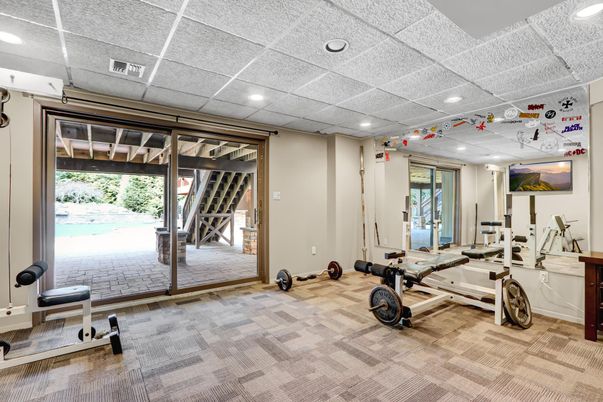 Fitness Equipment, Interior, Recessed Lighting