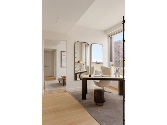 Home Office, Interior, Wood Texture Flooring