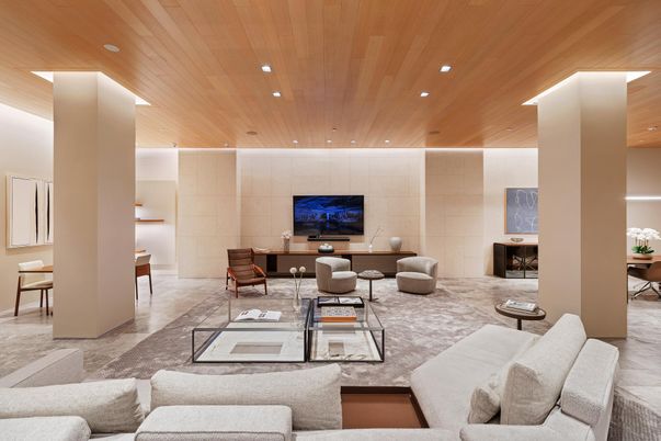 Dining room, Interior, Living room, Recessed Lighting, Wooden Ceilings