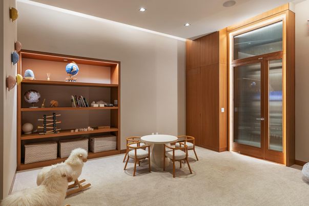 Dining room, Interior, Recessed Lighting