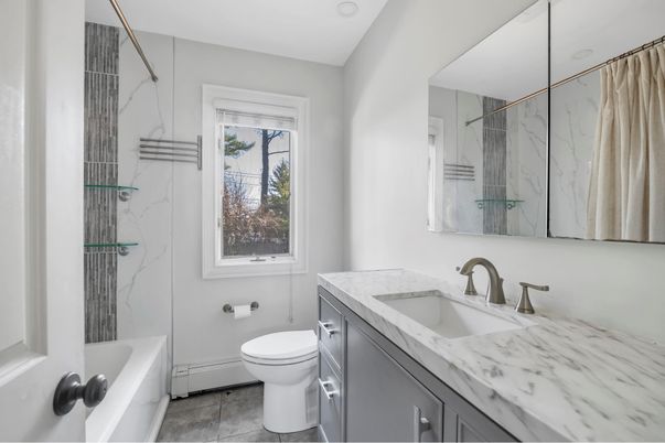 Bathroom, Interior, Marble Walls
