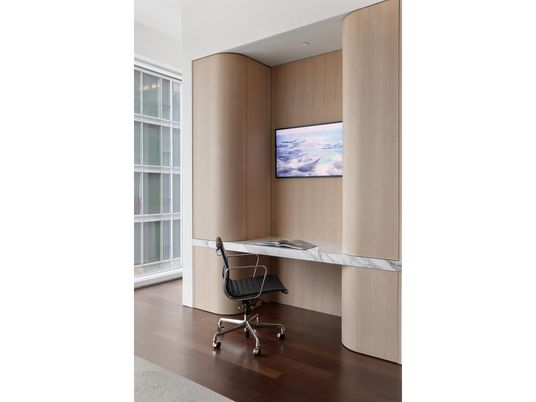 Home Office, Interior, Wood Texture Flooring