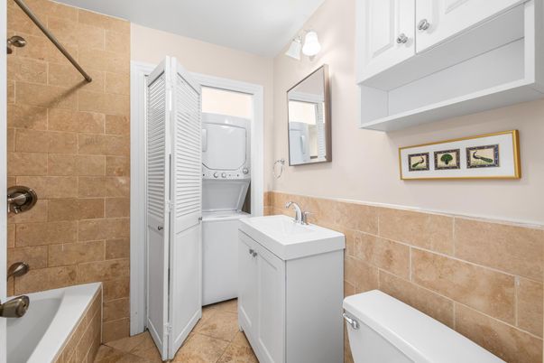 Bathroom, Interior, Stone Walls, Washer