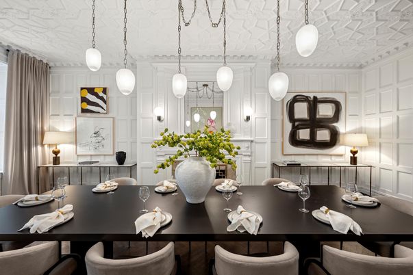Dining room, Interior, Pendant Lights