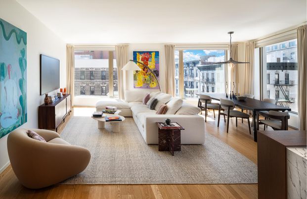 Dining room, Interior, Living room, Pendant Lights, Wood Texture Flooring