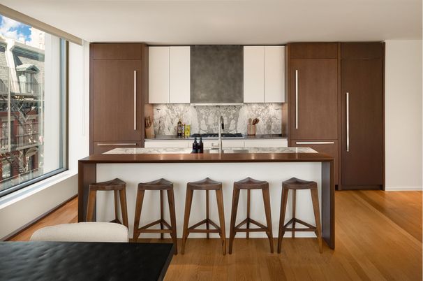 Interior, Kitchen, Wood Texture Flooring