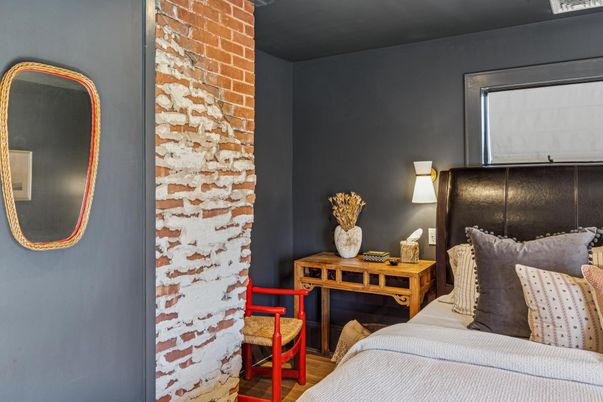 Bedroom, Interior, Stone Walls