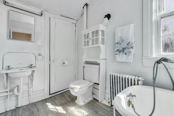 Bathroom, Interior, Wood Texture Flooring