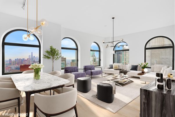 Dining room, Interior, Living room, Pendant Lights, Wood Texture Flooring