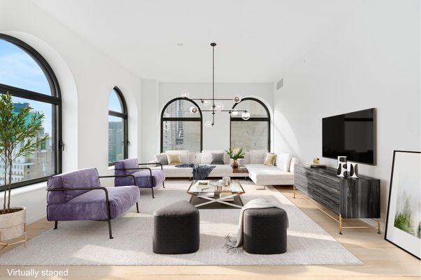 Interior, Living room, Pendant Lights, Wood Texture Flooring