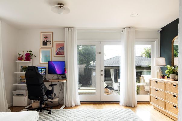 Home Office, Interior, Wood Texture Flooring
