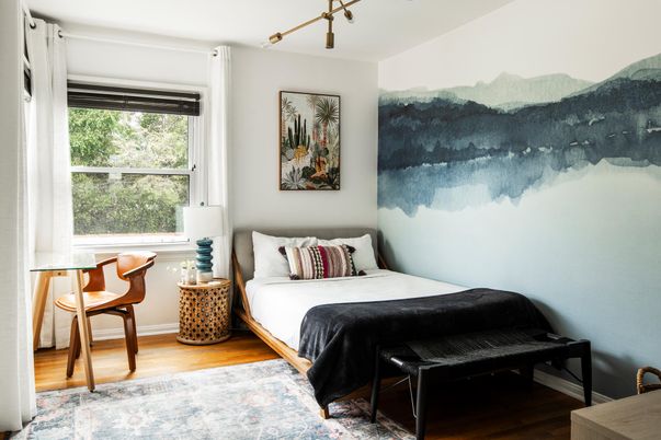 Bedroom, Interior, Wood Texture Flooring