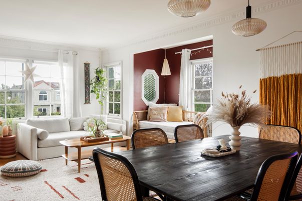 Dining room, Interior, Living room, Pendant Lights