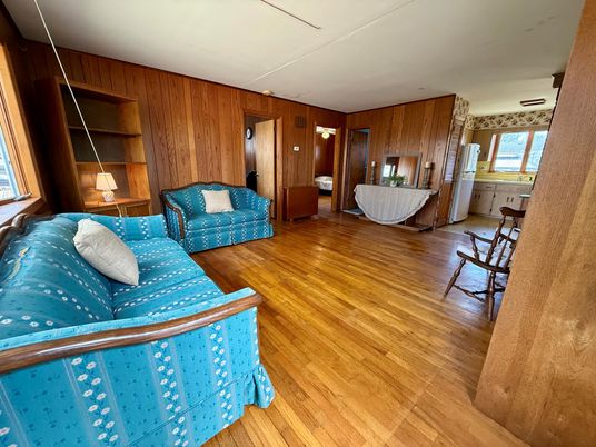 Bedroom, Interior, Wood Texture Flooring, Wooden Walls