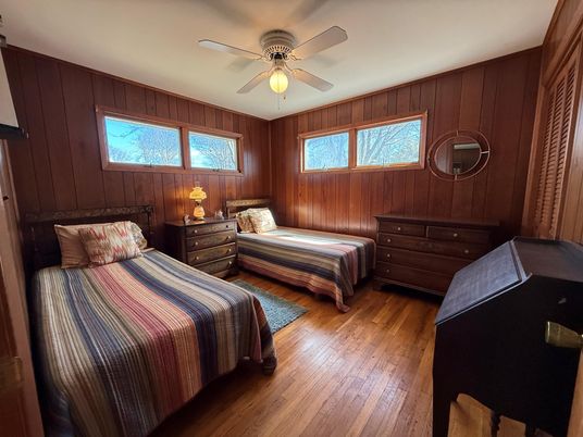 Bedroom, Interior, Wood Texture Flooring, Wooden Walls