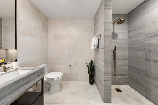 Bathroom, Glass Shower, Interior