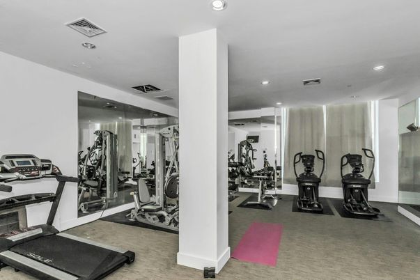 Fitness Equipment, Gym, Interior, Recessed Lighting