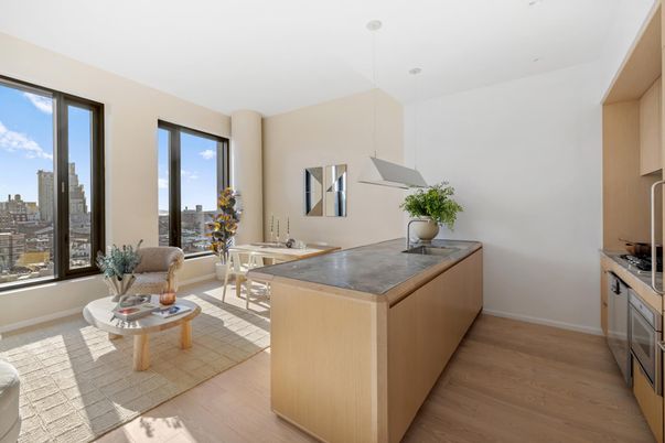 Dining room, Interior, Kitchen, Pendant Lights, Wood Texture Flooring