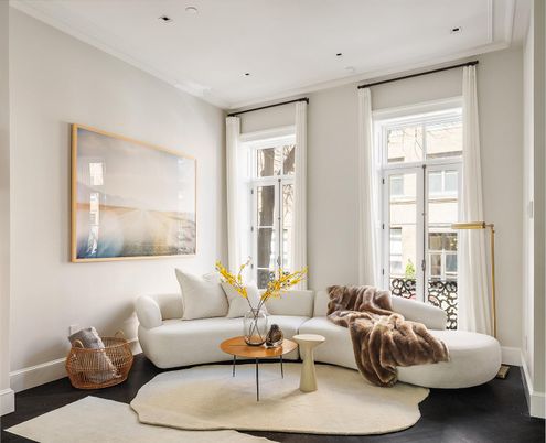 Interior, Living room, Recessed Lighting