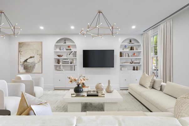 Interior, Living room, Pendant Lights, Recessed Lighting