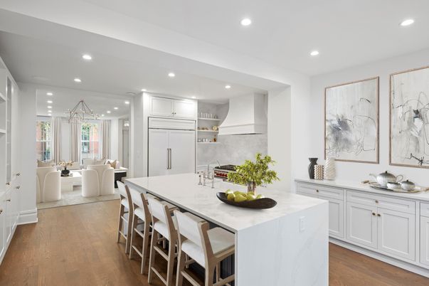 Dining room, Interior, Kitchen, Recessed Lighting, Wood Texture Flooring