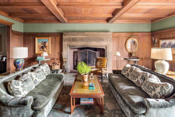 Fireplace, Interior, Living room, Wooden Beams, Wooden Ceilings, Wooden Walls