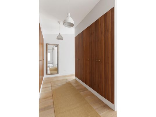 Interior, Pendant Lights, Wood Texture Flooring, Wooden Walls