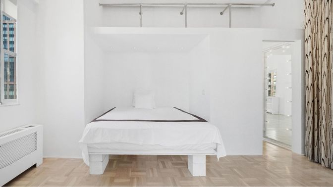 Bedroom, Interior, Wood Texture Flooring