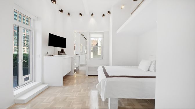 Bedroom, Interior, Wood Texture Flooring
