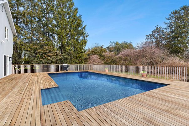 Exterior, Pool, Wood Texture Flooring