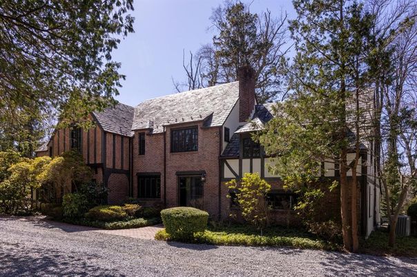 Exterior, Facade, Brick Facade, Tudor Revival
