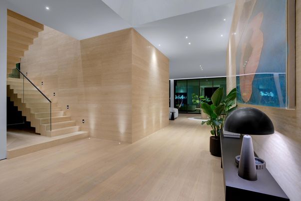 Interior, Recessed Lighting, Wood Texture Flooring