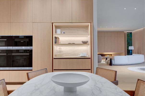 Dining room, Interior, Living room, Recessed Lighting