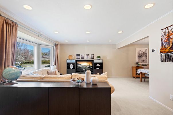 Interior, Living room, Recessed Lighting