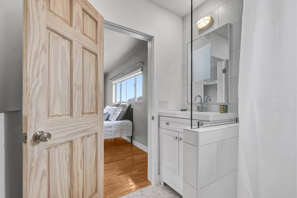 Bathroom, Interior, Wood Texture Flooring