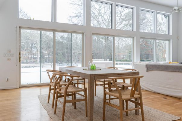Dining room, Interior, Wood Texture Flooring