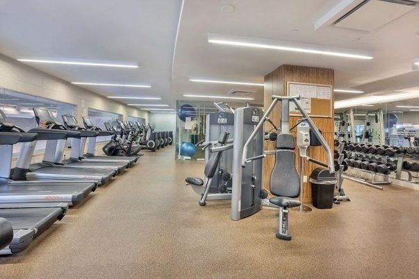 Fitness Equipment, Gym, Interior, Recessed Lighting