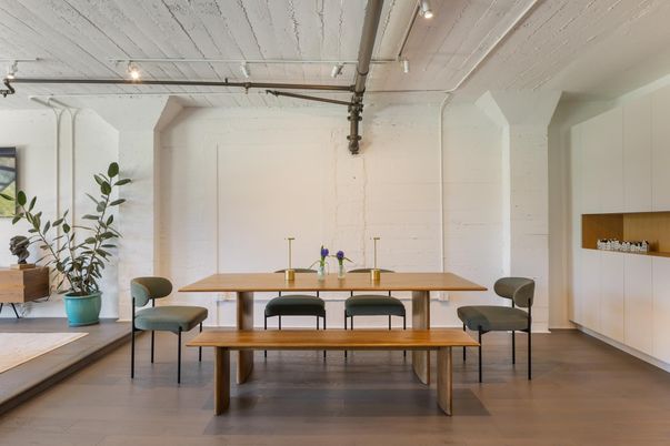 Dining room, Interior, Wood Texture Flooring
