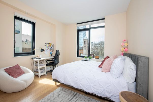 Bedroom, Home Office, Interior, Wood Texture Flooring