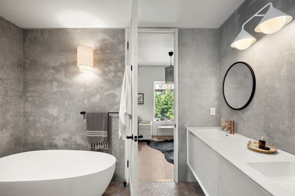 Bathroom, Dual Sink Vanities, Free Standing Baths, Interior