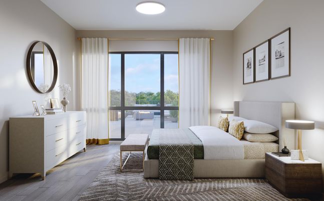 Bedroom, Interior, Wood Texture Flooring