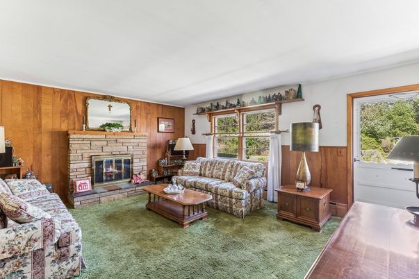Fireplace, Interior, Living room, Wooden Walls