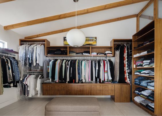 Interior, Pendant Lights, Walk-in Closets, Wooden Beams