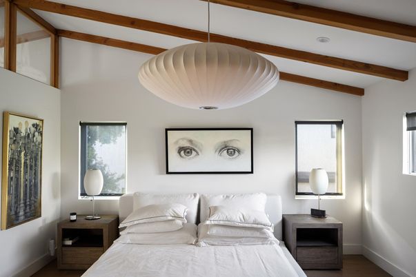 Bedroom, Interior, Wooden Beams, Wood Texture Flooring