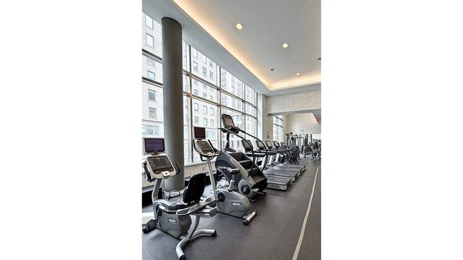 Fitness Equipment, Gym, Interior, Recessed Lighting