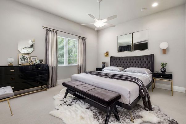 Bedroom, Interior, Recessed Lighting