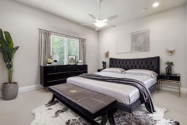 Bedroom, Interior, Recessed Lighting