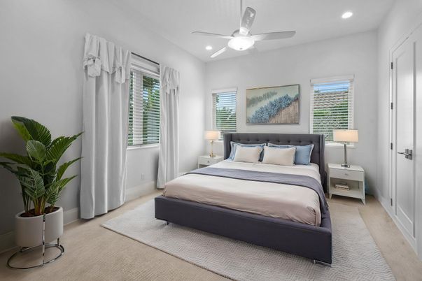 Bedroom, Interior, Recessed Lighting
