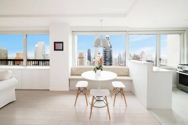Interior, Marble, Pendant Lights, Stainless Steel Appliances, Wood Texture Flooring